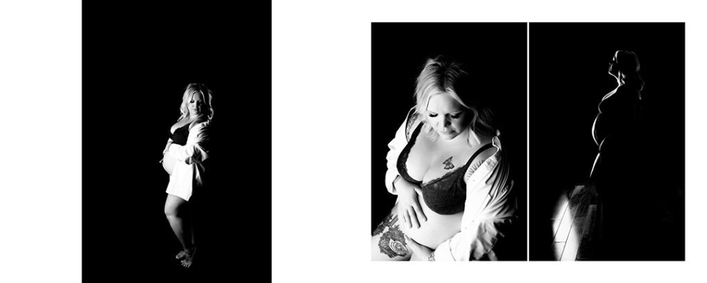 Tucson indoor maternity boudoir photos